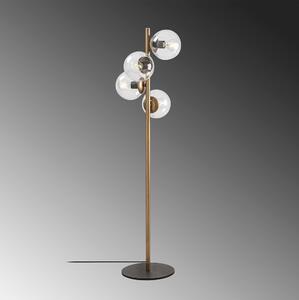 Dizajnová stojanová lampa Qunsia II 130 cm zlatá