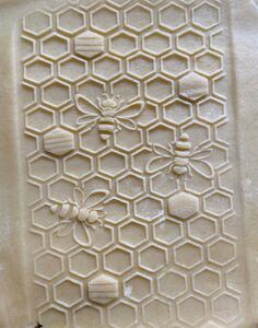 Embosovaný valček na cesto Honeycomb - malý