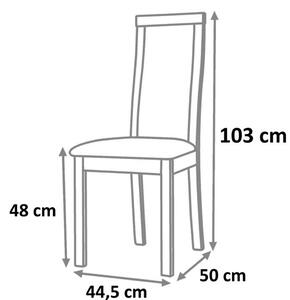 Jedálenská stolička Bona New - čerešňa / béžová