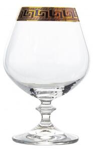 BOHEMIA ANGELA VERSO GOLD POHÁR NA BRANDY 400 ML SADA 6 KS