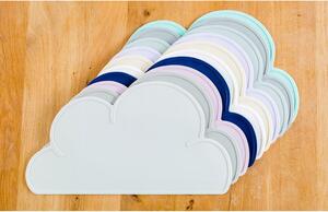 Tyrkysové silikónové prestieranie Kindsgut Cloud, 49 x 27 cm