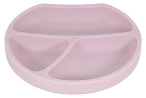 Ružový silikónový detský tanier Kindsgut Plate, ø 20 cm