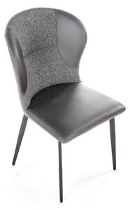 Jedálenská stolička K466 - tmavosivá / čierna