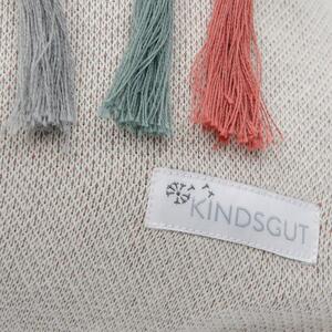Sivá bavlnená obliečka na vankúš Kindsgut Rainbow, 45 x 45 cm