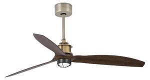 FARO 33398WT1N-LED stmievateľný ventilátor JUST FAN M 16W/230V priemer 128 cm hnedá/mosadz WT + DO