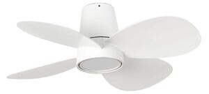 FARO 34315SWT - LED stmievateľný ventilátor KLOVER S LED/20W/230V pr. 80 cm biely WT + DO