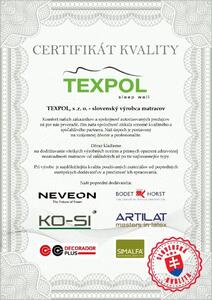 Texpol TOPPER PUR 3 cm - vrchný matrac z PUR peny 80 x 200 cm