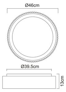 Globo 15924DS-LED Stropné svietidlo KEMP LED/45W/230V 2700/4000/6000K priemer 46 cm čierna