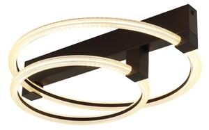 Globo 48050D1S - LED stropné svietidlo FLETCHER LED/24W/230V 3000K 58x38 cm čierna