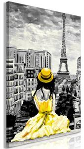 Obraz - Farba Paríža - žltá 40x60