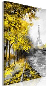 Obraz - Parížsky kanál - žltý 80x120