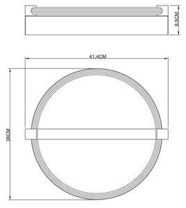 Globo 48050DS - LED stropné svietidlo FLETCHER LED/15W/230V 41,4x38 cm čierne
