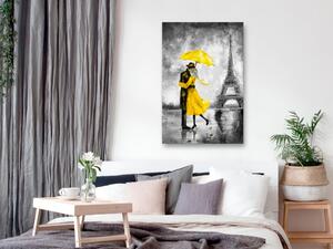 Obraz - Hmla v Paríži - žltá 40x60