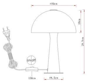 Globo 50670122 - Stolná lampa JULIA 1xE14/25W/230V béžová