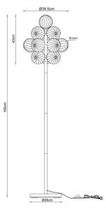 Globo 56146S - Stojacia lampa CONOR 13xG9/4W/230V