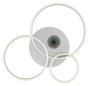 Globo 48466-54A-LED Stmievateľné stropné svietidlo INVERTINA 54W/230V 90x70 cm strieborné + DO