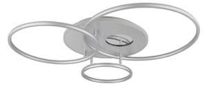 Globo 48466-54A-LED Stmievateľné stropné svietidlo INVERTINA 54W/230V 90x70 cm strieborné + DO