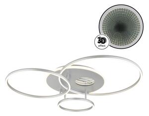 Globo 48466-54A-LED Stmievateľné stropné svietidlo INVERTINA 54W/230V 90x70 cm strieborné + DO