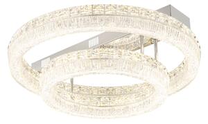 Globo 67387-60D - LED stmievateľné stropné svietidlo LAUREL LED/60W/230V číre + diaľkové ovládanie