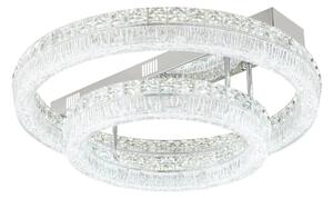 Globo 67387-60D - LED stmievateľné stropné svietidlo LAUREL LED/60W/230V číre + diaľkové ovládanie