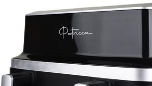 Dvojitá multifunkčná teplovzdušná fritéza Patricca Finestra Duo / 2600 W / 220-240 V / LED displej / čierna