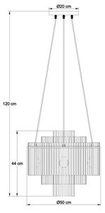 Globo 15698H1M - Luster na lanku GORLEY 5xE27/60W/230V zlatý