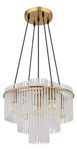 Globo 15698H1M - Luster na lanku GORLEY 5xE27/60W/230V zlatý