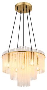 Globo 15698H1M - Luster na lanku GORLEY 5xE27/60W/230V zlatý