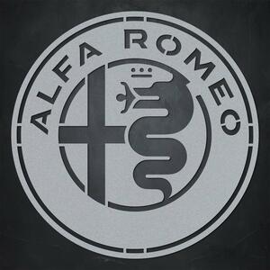 DUBLEZ | Drevené logo na stenu - Alfa Romeo