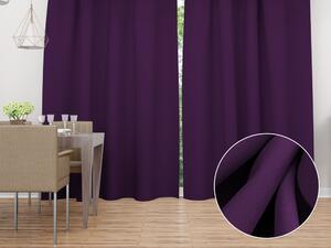 Biante Dekoračný záves Rongo RG-064 Tmavo fialový 140x140 cm