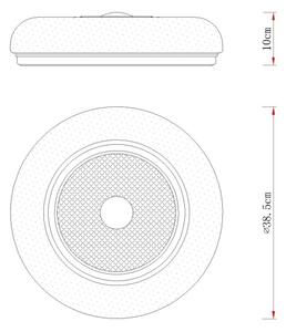 Globo 48071-18 - LED stropné svietidlo GRAHAM LED/24W/230V, priemer 38,5 cm, biela