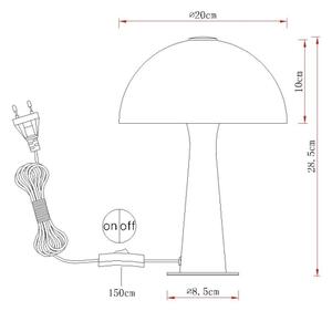 Globo 50670107 - Stolová lampa JULIA 1xE14/25W/230V biela