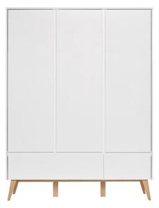 Biela detská šatníková skriňa Pinio Swing, 148 x 200 cm