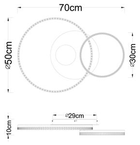 Globo 48480-30 - LED stropné svietidlo SANFORD LED/30W/230V 3000K 70x50 cm béžová