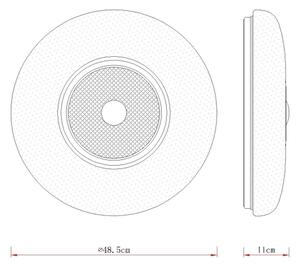 Globo 48071-24 - LED stropné svietidlo GRAHAM LED/36W/230V pr. 48,5 cm biela