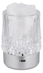 Globo 21044S - LED stmievateľná dotyková stolná lampa LIZZY LED/1W/5V 3000K 1200 mAh strieborná