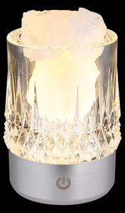 Globo 21044S - LED stmievateľná dotyková stolná lampa LIZZY LED/1W/5V 3000K 1200 mAh strieborná
