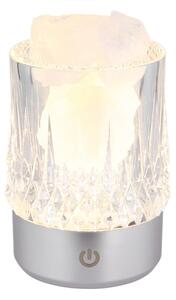 Globo 21044S - LED stmievateľná dotyková stolná lampa LIZZY LED/1W/5V 3000K 1200 mAh strieborná