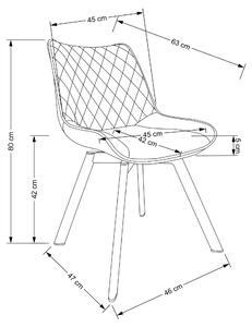 Jedálenská stolička SCK-520 tmavozelená