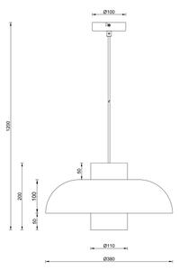 Globo 15755S - Luster na lanku LOWE 1xE27/60W/230V čierna