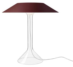Stolná LED lampa Foscarini Chapeaux M, tmavo červená