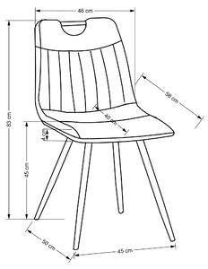 Jedálenská stolička SCK-521 tmavozelená