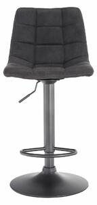 Barová stolička Lahela - sivá / čierna