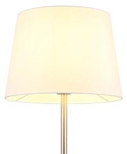 Globo 40100101 - Stojacia lampa JORIS 1xE27/40W/230V biela/matný chróm