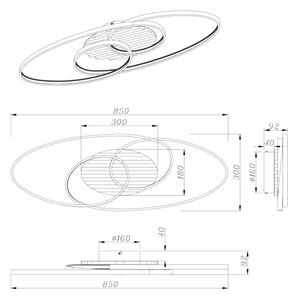 Globo 67362-42 - LED Stropné svietidlo TISHA I LED/40W/230V 3000K 85x30 cm