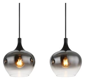 Globo 15548-4H - Závesný luster MAXY na lankách 4xE27/40W/230V čierna