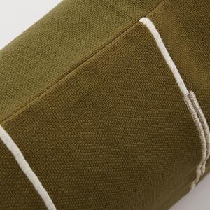 Bavlnená obliečka na vankúš Indi Olive Green 60×40 cm
