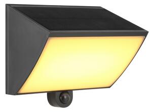 Brilliant - LED solárne nástenné svietidlo SIERRA LED/6W/3,7V 2000 mAh IP54 čierne