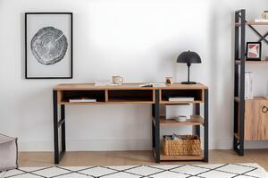 Písací stôl EMRO dub/čierna
