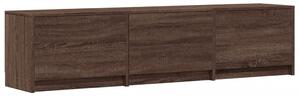 TV stolík s LED hnedý dub 165x34x40 cm kompozitné drevo